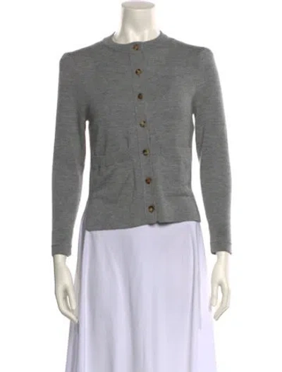 Pre-owned Goop G. Label Cashmere Crew Neck Sweater In Gray