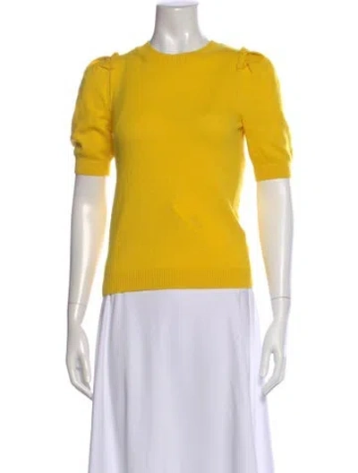 Pre-owned Goop G. Label Cashmere Crew Neck Sweater In Yellow