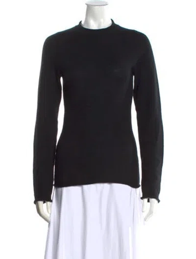 Pre-owned Goop G. Label Cashmere Mock Neck Sweater In Black