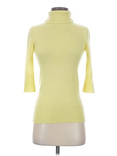 Pre-owned Goop G. Label Cashmere Pullover Sweater In Yellow