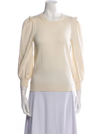 Pre-owned Goop G. Label Cashmere Scoop Neck Sweater In Neutral