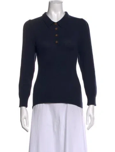 Pre-owned Goop G. Label Cashmere Sweater In Blue