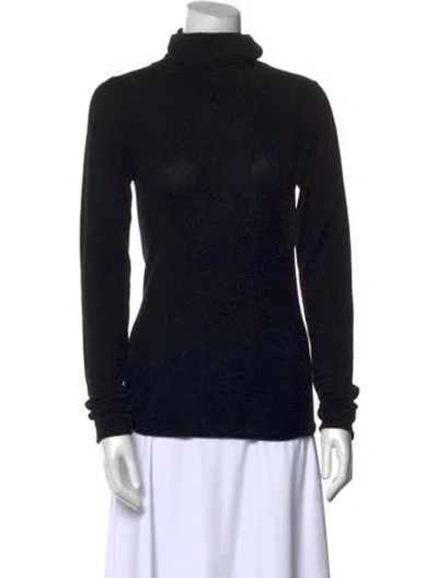 Pre-owned Goop G. Label Cashmere Turtleneck Sweater In Black