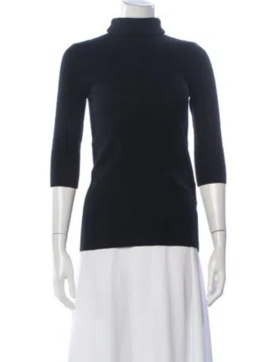 Pre-owned Goop G. Label Cashmere Turtleneck Sweater In Black