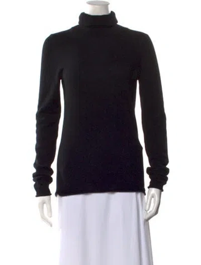 Pre-owned Goop G. Label Cashmere Turtleneck Sweater In Black