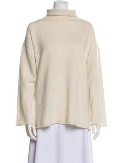 Pre-owned Goop G. Label Cashmere Turtleneck Sweater In Neutral