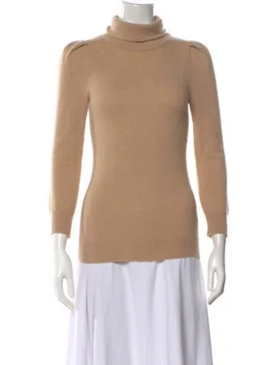 Pre-owned Goop G. Label Cashmere Turtleneck Sweater In Neutral