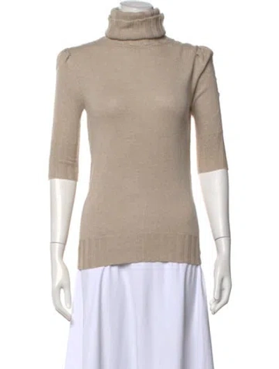 Pre-owned Goop G. Label Cashmere Turtleneck Sweater In Neutral
