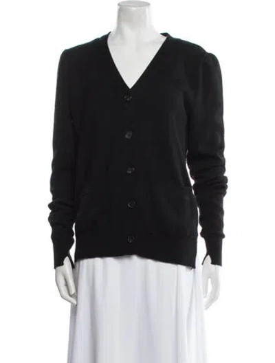 Pre-owned Goop G. Label Cashmere V-neck Sweater In Blue