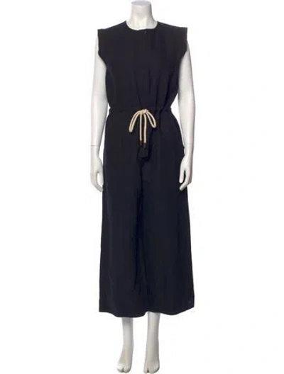 Pre-owned Goop G. Label Crew Neck Jumpsuit In Black