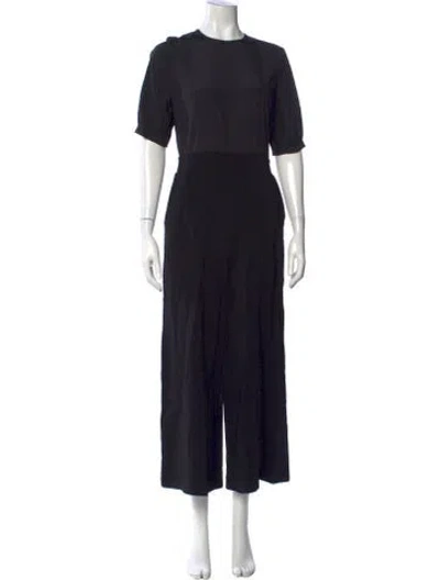 Pre-owned Goop G. Label Crew Neck Jumpsuit In Black