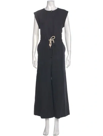 Pre-owned Goop G. Label Crew Neck Jumpsuit In Gray