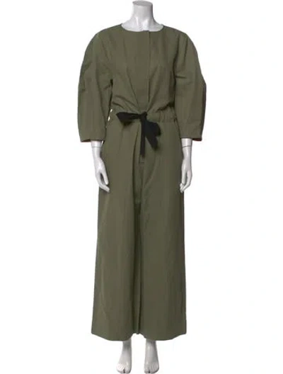 Pre-owned Goop G. Label Crew Neck Jumpsuit In Green