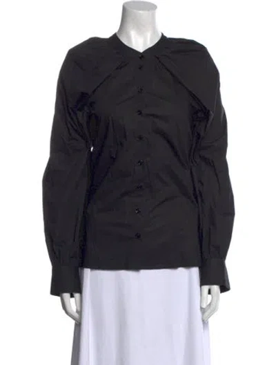 Pre-owned Goop G. Label Crew Neck Long Sleeve Sweatshirt In Black