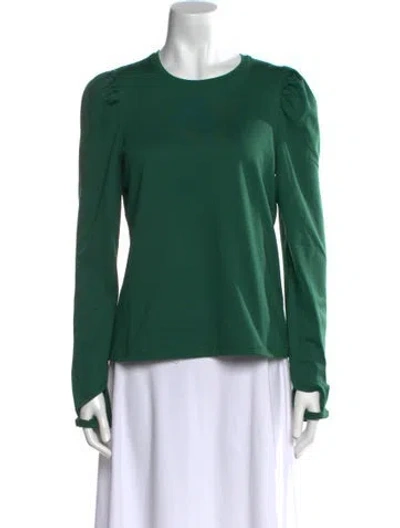 Pre-owned Goop G. Label Crew Neck Long Sleeve Sweatshirt In Green