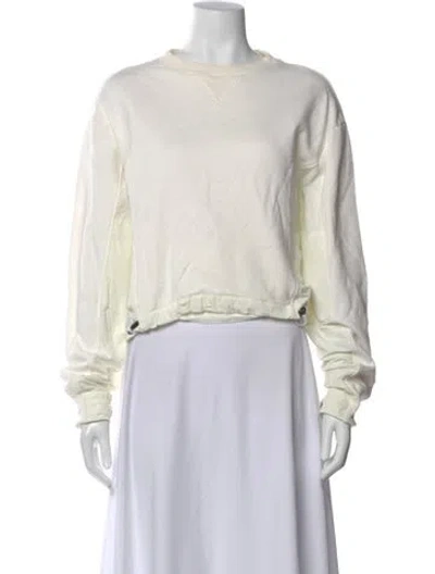 Pre-owned Goop G. Label Crew Neck Long Sleeve Sweatshirt In Neutral
