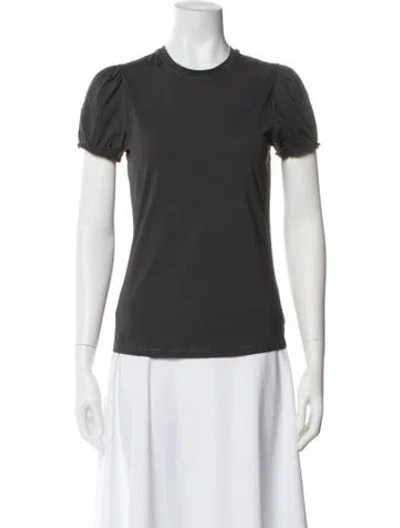 Pre-owned Goop G. Label Crew Neck Short Sleeve Top In Gray