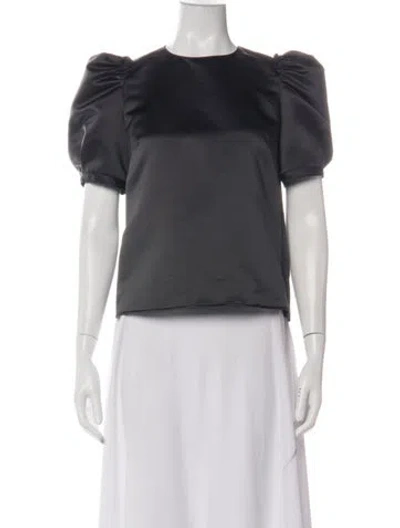 Pre-owned Goop G. Label Crew Neck Short Sleeve Top In Green