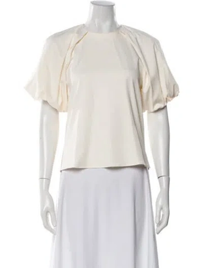 Pre-owned Goop G. Label Crew Neck Short Sleeve Top In Neutral