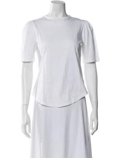 Pre-owned Goop G. Label Crew Neck Short Sleeve Top In White