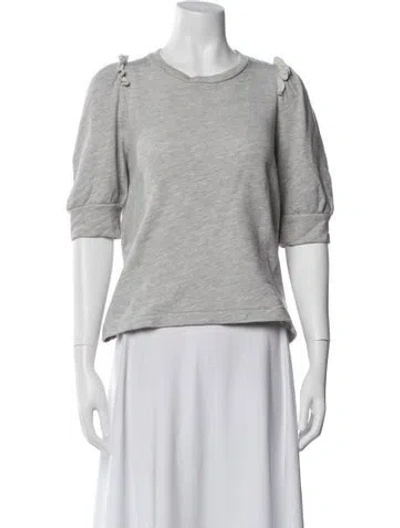 Pre-owned Goop G. Label Crew Neck Short Sleeve Top In White