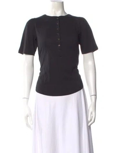 Pre-owned Goop G. Label Crew Neck Short Sleeve T-shirt In Black