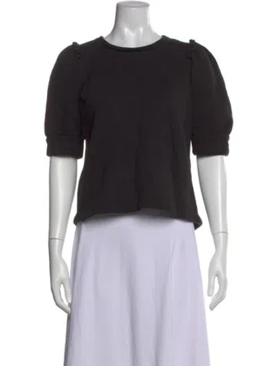 Pre-owned Goop G. Label Crew Neck Short Sleeve T-shirt In Black