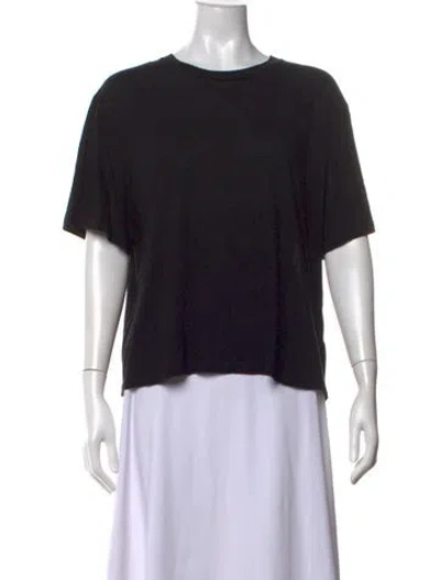 Pre-owned Goop G. Label Crew Neck Short Sleeve T-shirt In Black