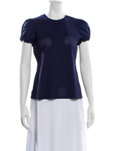 Pre-owned Goop G. Label Crew Neck Short Sleeve T-shirt In Blue