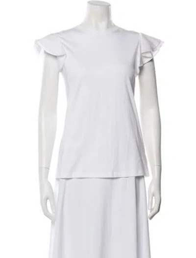 Pre-owned Goop G. Label Crew Neck Short Sleeve T-shirt In White