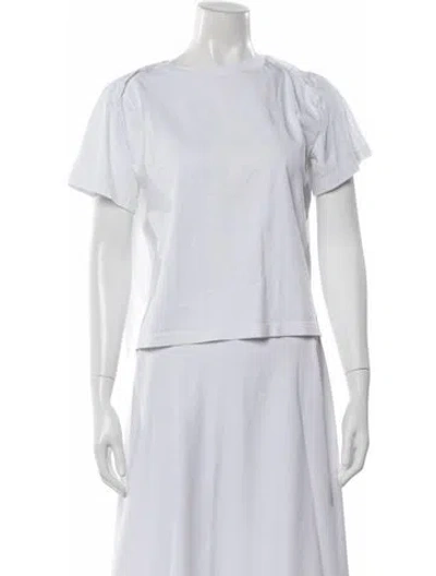 Pre-owned Goop G. Label Crew Neck Short Sleeve T-shirt In White