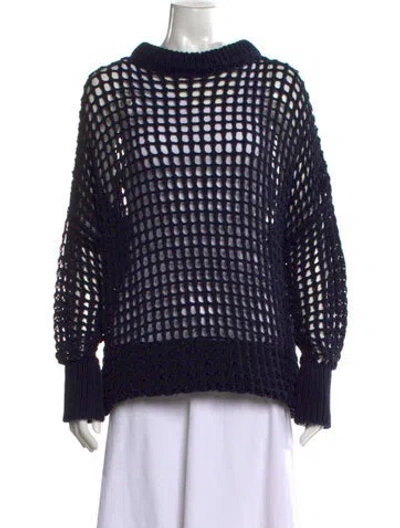 Pre-owned Goop G. Label Crew Neck Sweater In Blue