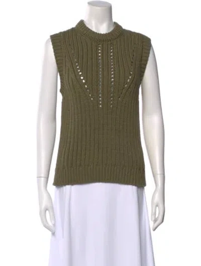 Pre-owned Goop G. Label Crew Neck Sweater In Green
