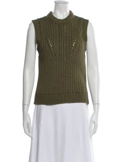 Pre-owned Goop G. Label Crew Neck Sweater In Green