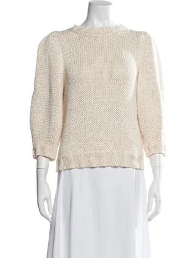 Pre-owned Goop G. Label Crew Neck Sweater In Neutral