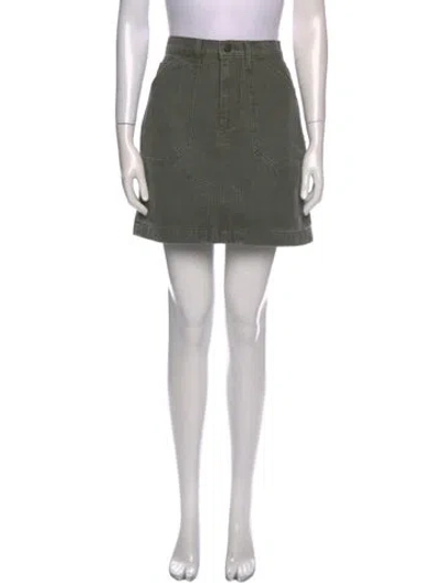 Pre-owned Goop G. Label Distressed Accents Mini Skirt In Neutral