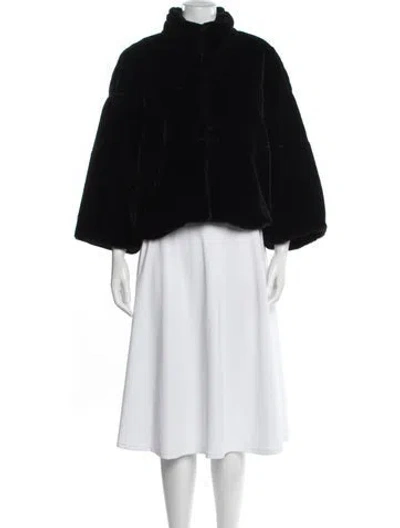 Pre-owned Goop G. Label Faux Fur Faux Fur Jacket In Black