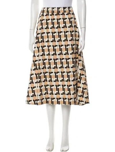 Pre-owned Goop G. Label Graphic Print Midi Length Skirt