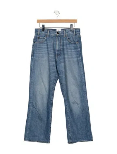Pre-owned Goop G. Label High-rise Flared Jeans In Blue