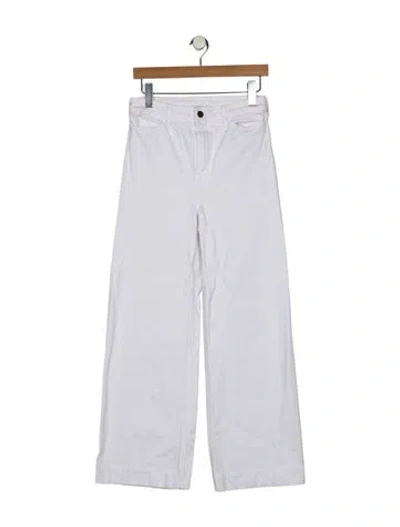 Pre-owned Goop G. Label High-rise Wide Leg Jeans In Blue