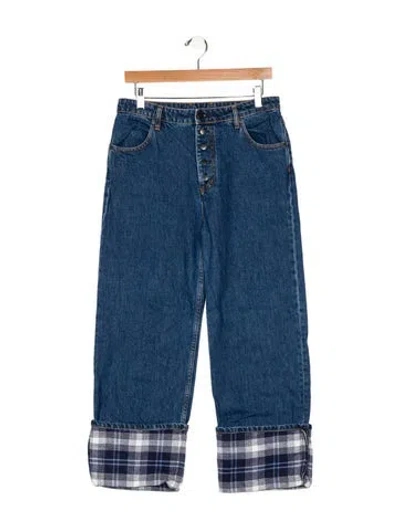 Pre-owned Goop G. Label High-rise Wide Leg Jeans In Blue