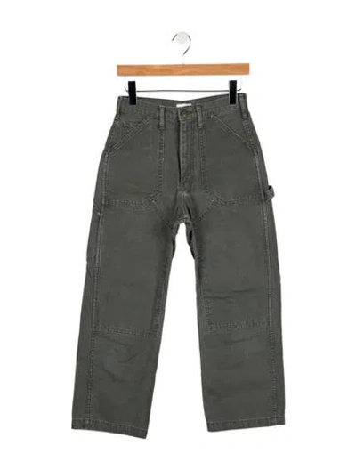 Pre-owned Goop G. Label High-rise Wide Leg Jeans In Gray