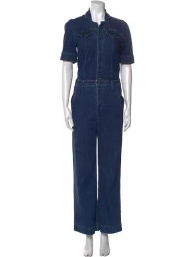 Pre-owned Goop G. Label Jumpsuit In Blue