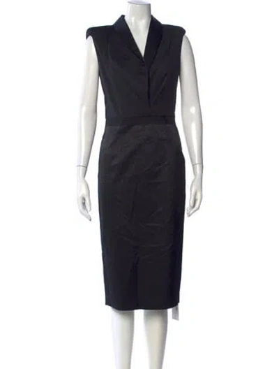 Pre-owned Goop G. Label Knee-length Dress In Black