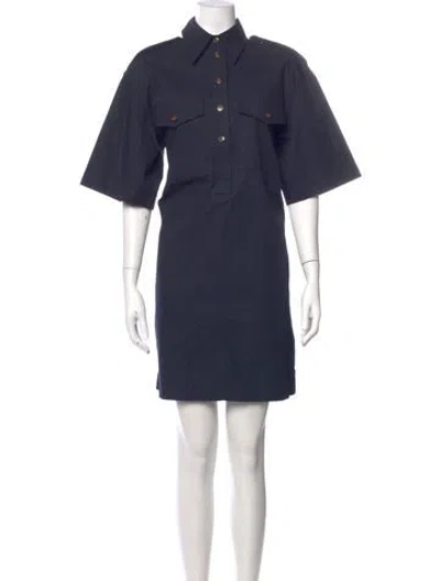 Pre-owned Goop G. Label Knee-length Dress In Blue