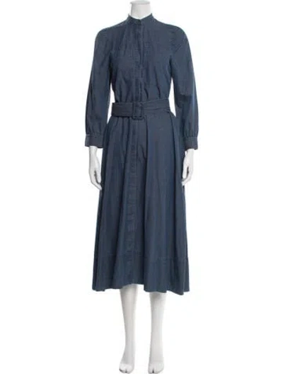 Pre-owned Goop G. Label Long Dress In Blue