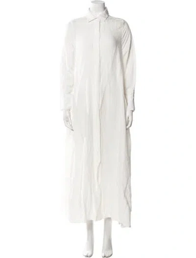 Pre-owned Goop G. Label Long Dress In White