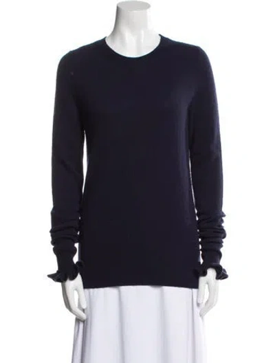 Pre-owned Goop G. Label Merino Wool Crew Neck Sweater In Blue