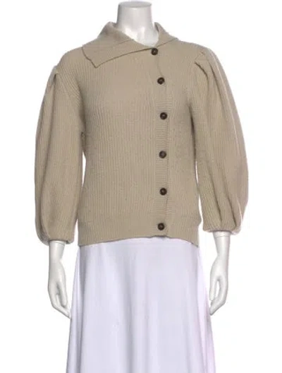 Pre-owned Goop G. Label Merino Wool Crew Neck Sweater In Neutral