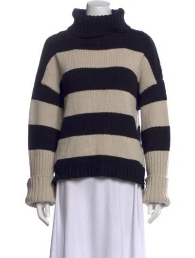 Pre-owned Goop G. Label Merino Wool Striped Sweater